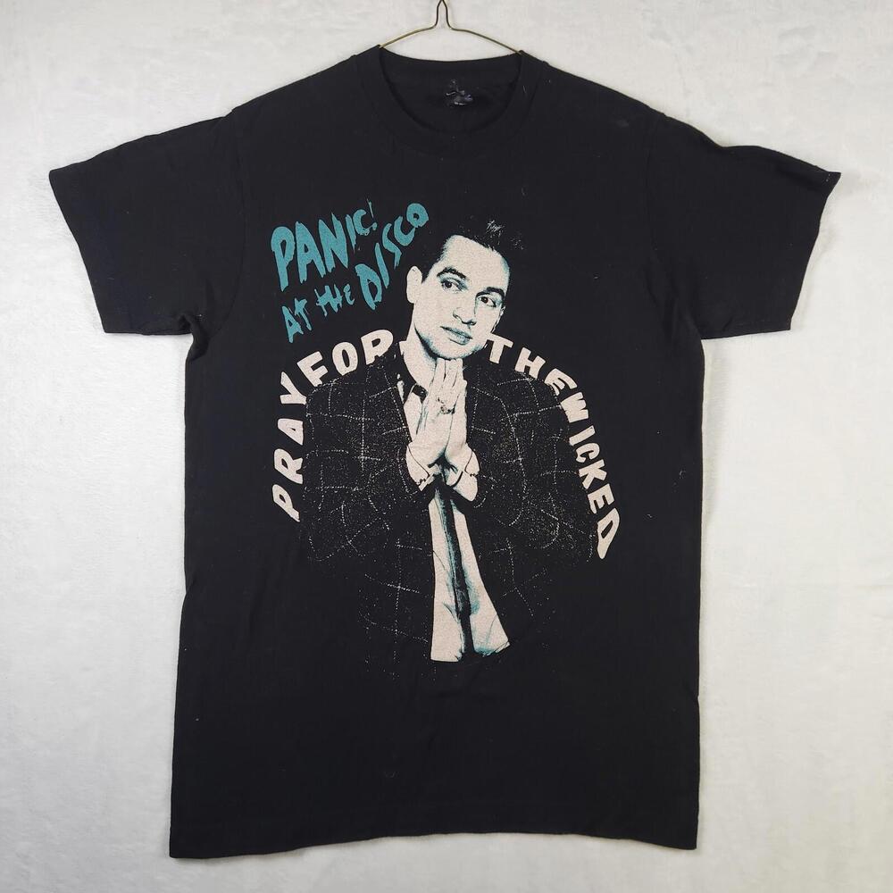 Panic! At‎ The Disco 2018 Tour Tee Pray for the Wicked Brendon Urie Sz S